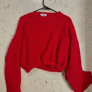 Red urban outfitters knit sweater